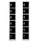 Adiroffice 12 in W, 12 in D, 72 in H, Steel ADI629-206-BLK-2PK - alternate 1